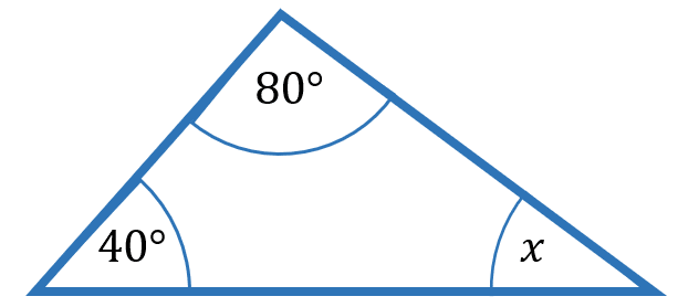 unknown angle in triangle