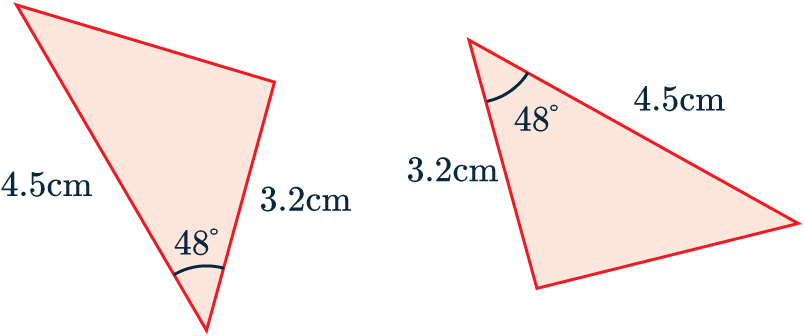 congruent triangle side angle side example