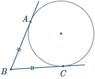 tangents from same point are equal
