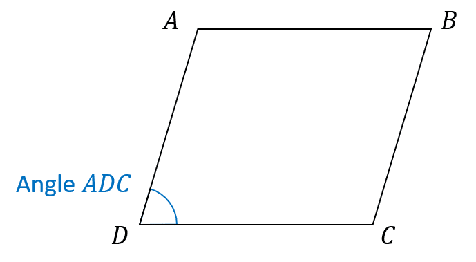 angle notation three letters
