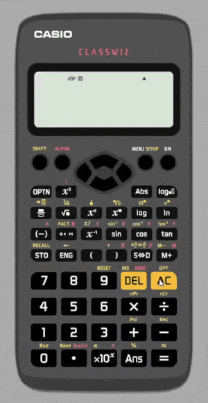 fractions on a calculator