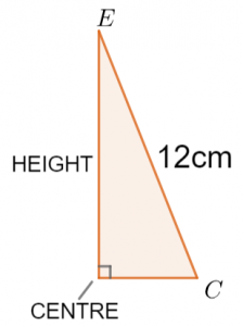 3D Pythagoras and Trig Height Answer