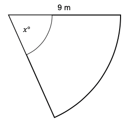 area of sector angle question