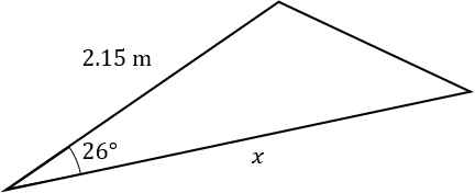 area of a triangle unknown side length question