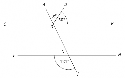 unknown angle around a point question